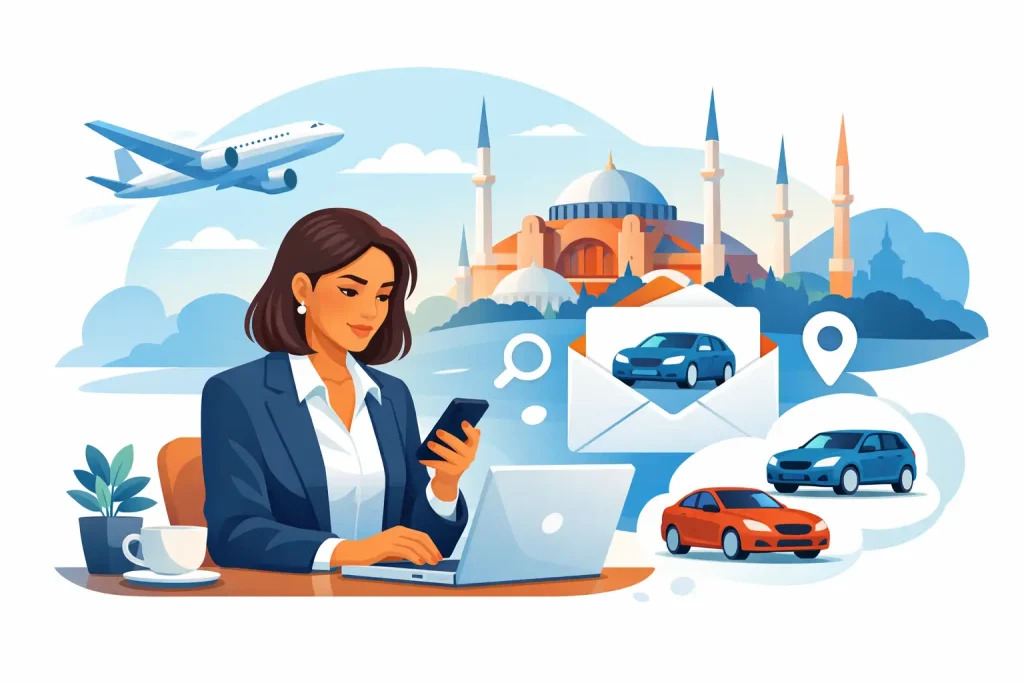 Procura auto Turcia prin email, fără drumuri